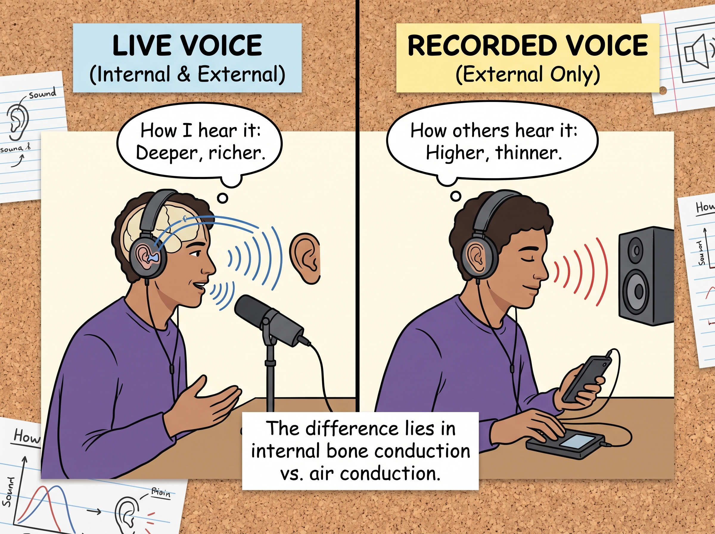 Why Does Your Voice Sound Different in a Recording? The Real Science Behind That Cringe-Worthy Moment
